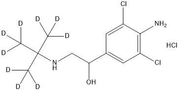 (±)-Clenbuterol-d9 HCl (trimethyl-d9)