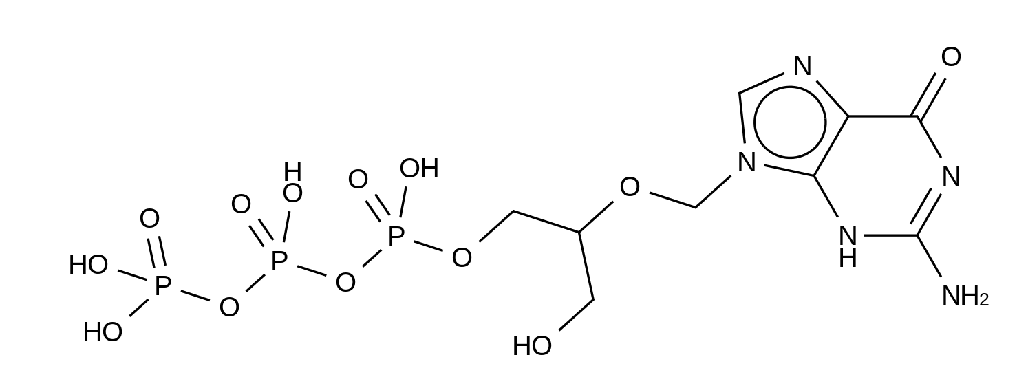 Ganciclovir triphosphate triethylamine salt