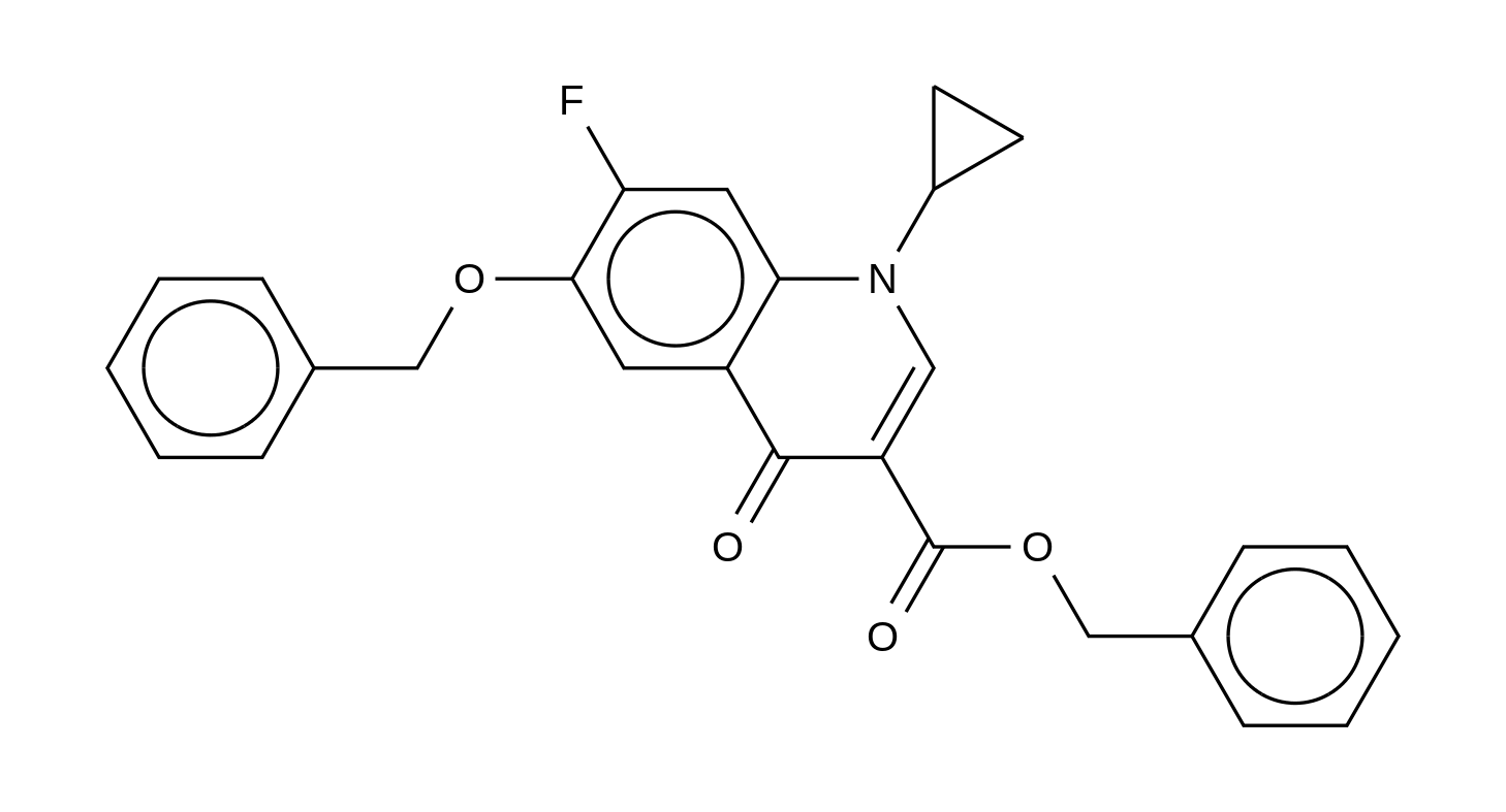 6-Benzyloxy-1-cyclopropyl-1,4-dihydro-7-fluoro-4-oxo-3-quinolinecarboxylic Acid Benzyl Ester