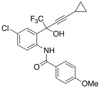 rac N-[4-Chloro-2-[3-cyclopropyl-1-hydroxy-1-(trifluoromethyl)-2-propynyl]phenyl]-4-methoxybenzamide