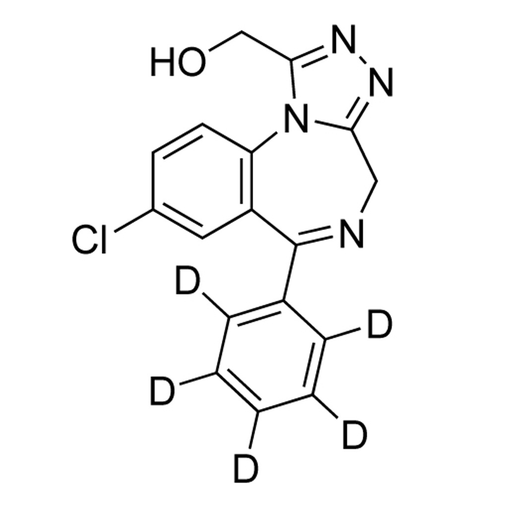 α-Hydroxyalprazolam (D₅, 98%) 1000 µg/mL in methanol