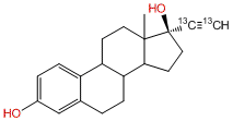 17α-Ethynyl-13C2-estradiol