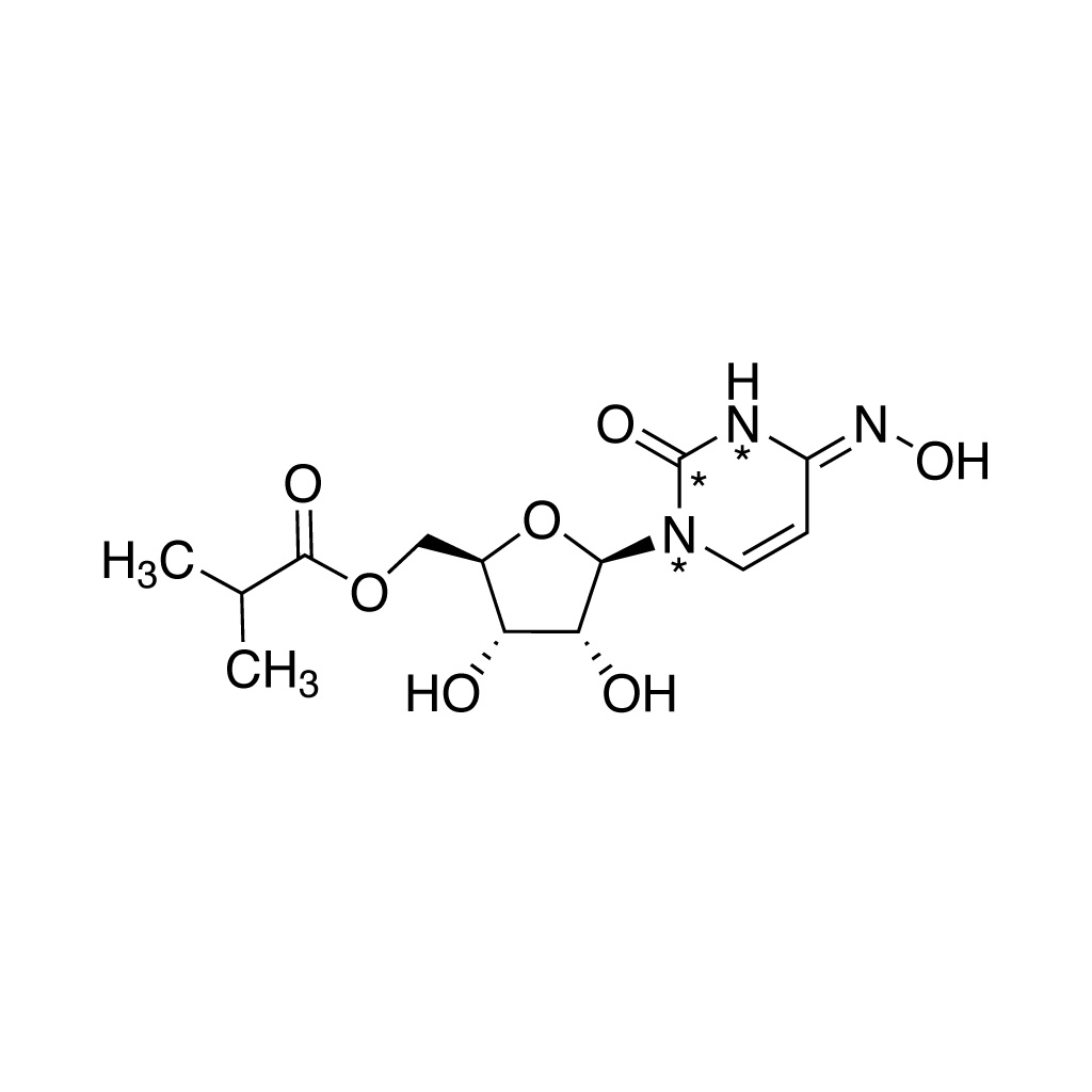 EIDD-2801 (¹³C, 99%; ¹⁵N₂, 98%)