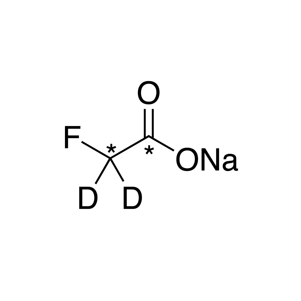 Sodium monofluoroacetate (¹³C₂, 99%; 2,2-D₂, 98%) 1 mg/mL in water CP 90%