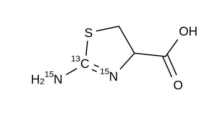 rac 2-Aminothiazoline-4-carboxylic Acid-13C,15N2