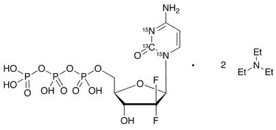 Gemcitabine triphosphate-13C,15N2 di(triethylamine) salt