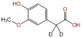 (4-Hydroxy-3-methoxyphenyl)acetic-2,2-d2 Acid
