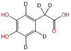 (3,4-Dihydroxyphenyl-d3)acetic-2,2-d2 Acid