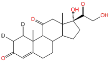 4-Pregnen-17α,21-diol-3,11,20-trione-1,2-d2