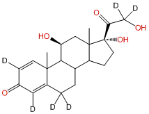 1,4-Pregnadien-11β,17α,21-triol-3,20-dione-2,4,6,6,21,21-d6