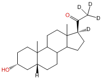 5β-Pregnan-3α-ol-20-one-17α,21,21,21-d4