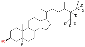 5α-Cholestan-24(RS)-methyl-3β-ol-25,26,26,26,27,27,27-d7