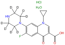 Ciprofloxacin-d8 HCl H2O (piperazine-d8)