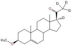 5-Pregnen-3β-ol-20-one-17α,21,21,21-d4 3-Methyl Ether