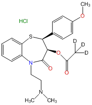 (+)-cis-Diltiazem-d3 HCl (acetoxy-d3)