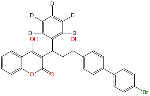 Bromadiolone-d5 (phenyl-d5) (mixture of diastereomers)