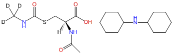 N-Acetyl-S-(N-methyl-d3-carbamoyl)-L-cysteine
Dicyclohexylamine Salt