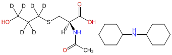 N-Acetyl-S-(3-hydroxypropyl-d6)-L-cysteine
Dicyclohexylamine Salt