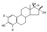 16α-Hydroxy-17β-estradiol-2,4-d2