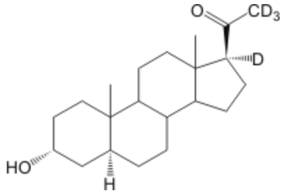 5α-Pregnan-3β-ol-20-one-17α,21,21,21-d4