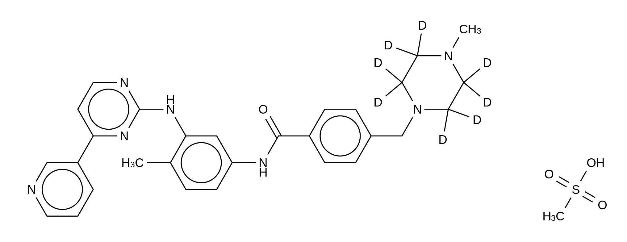 Gleevec-d8 Mesylate (Imatinib-d8 Mesylate)