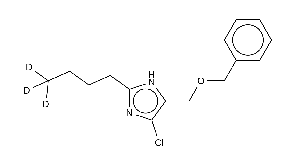 2-Butyl-d3-4-chloro-5-benzyloxymethyl-1H-imidazole