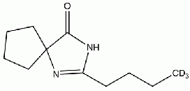 2-n-Butyl-d3-1,3-diazaspiro[4.4]non-1-en-4-one