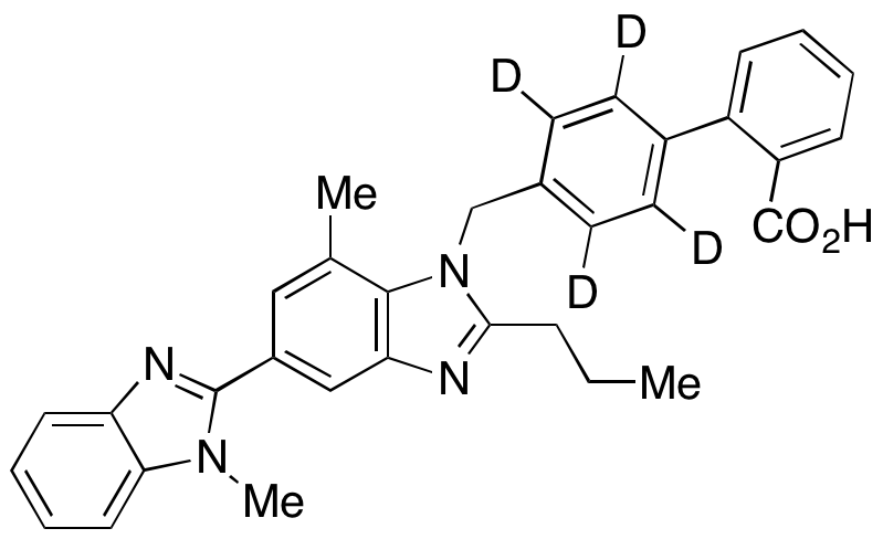 4-[(1,7-Dimethyl-2-propyl[2,5-bi-1H-benzimidazol]-1-yl)methyl][1,1-biphenyl]-2-carboxylic Acid-d4
