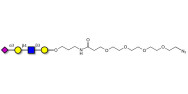 Sialylated tetraose type 2 with terminal azide (Linker-N3 A)