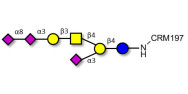 GT1a Ganglioside oligosaccharide grafted on CRM197